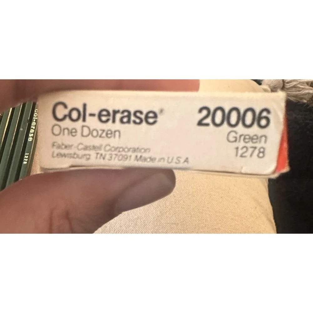 FaberCastell Col-erase Green Pencils #1278 Box of 11 20006